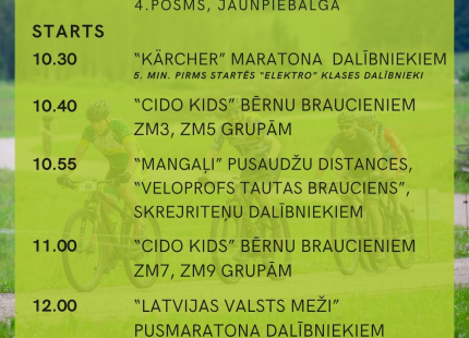 Plānotā dienas kārtība 4. posmā Jaunpiebalgā