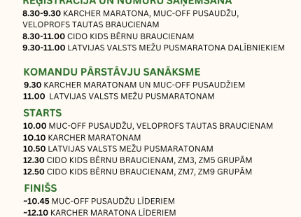 Dienas kārtība 2.posmam, Talsi, 24.maijā